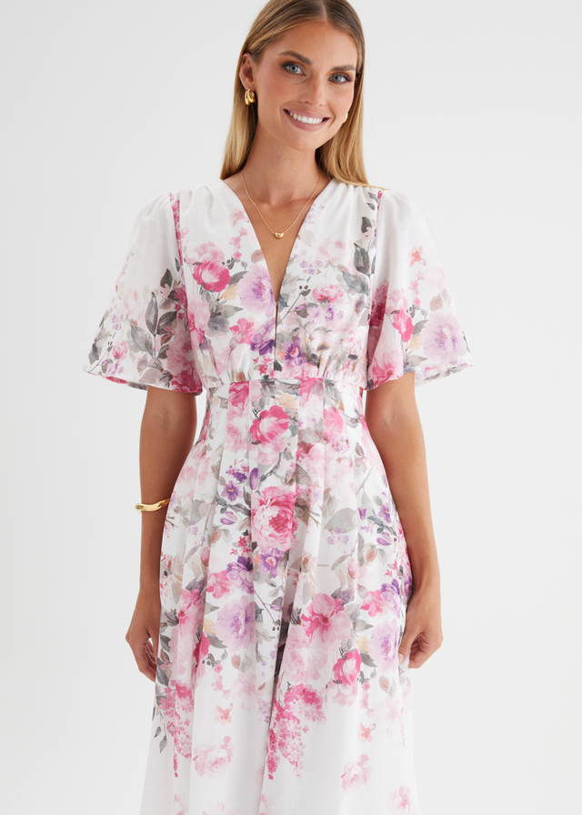 Ainslie Maxi Dress - Pink Garden