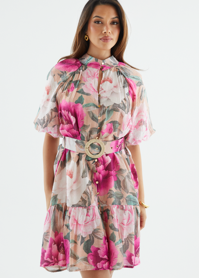 Darlaah Dress - Blush Flowers