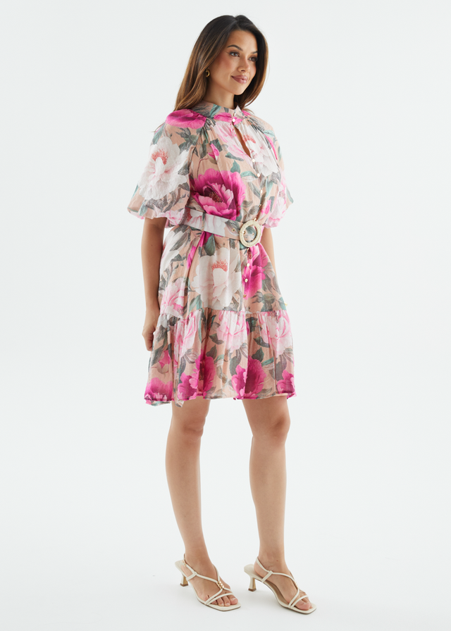 Darlaah Dress - Blush Flowers