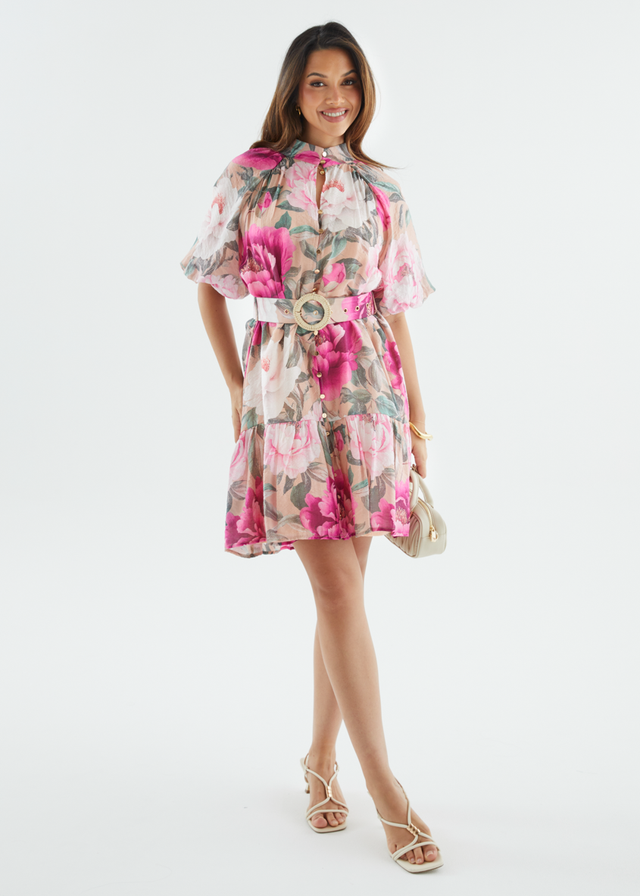Darlaah Dress - Blush Flowers