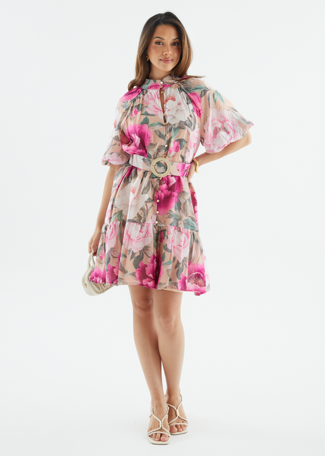 Darlaah Dress - Blush Flowers