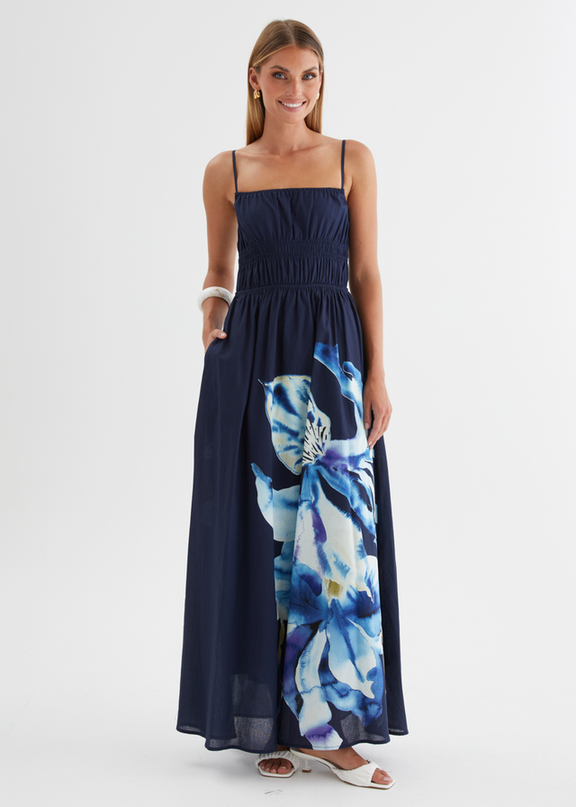 Marlie Maxi Dress - Navy Bloom