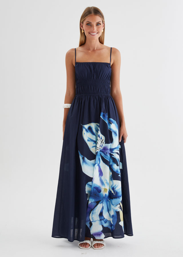 Marlie Maxi Dress - Navy Bloom