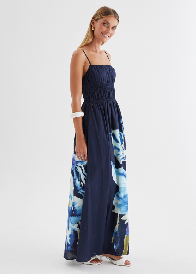 Marlie Maxi Dress - Navy Bloom