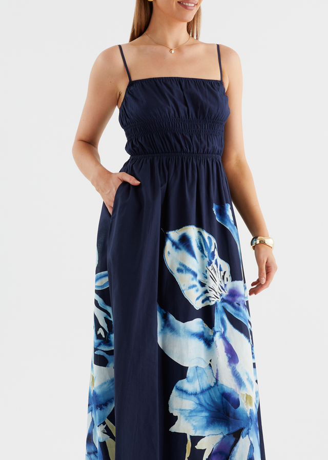Marlie Maxi Dress - Navy Bloom