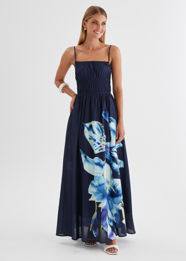 Marlie Maxi Dress - Navy Bloom
