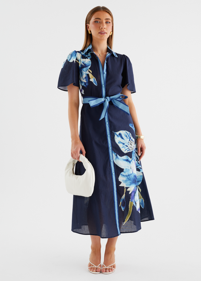 Marion Maxi Dress - Navy Bloom