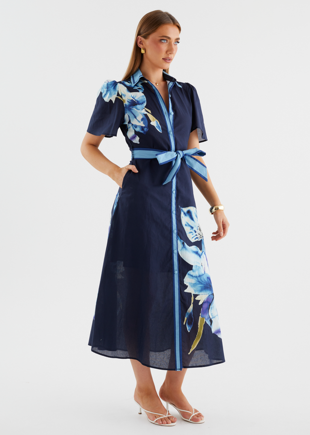Marion Maxi Dress - Navy Bloom