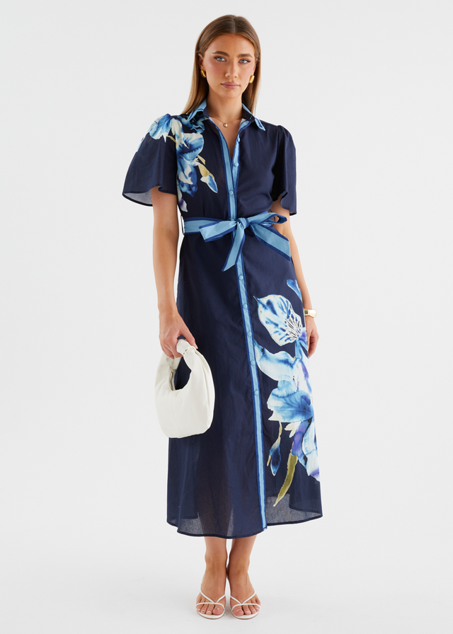 Marion Maxi Dress - Navy Bloom