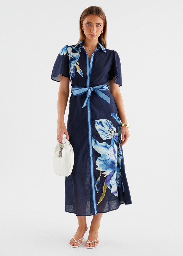 Marion Maxi Dress - Navy Bloom