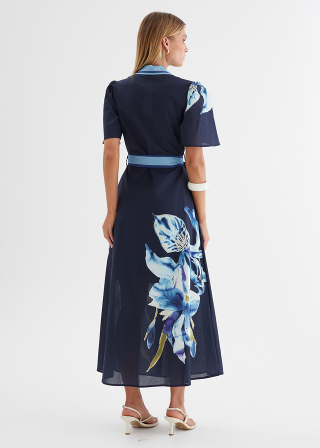 Marion Maxi Dress - Navy Bloom