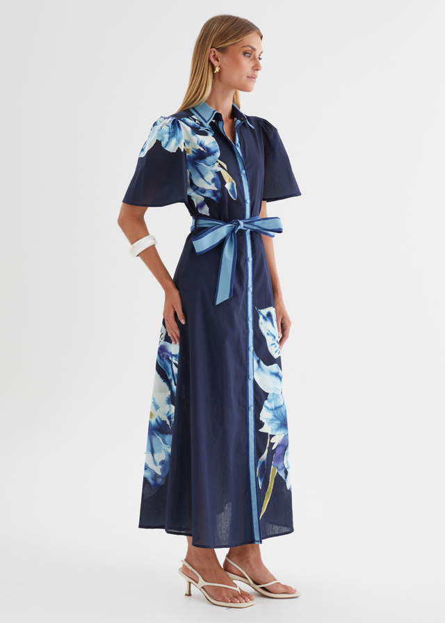 Marion Maxi Dress - Navy Bloom