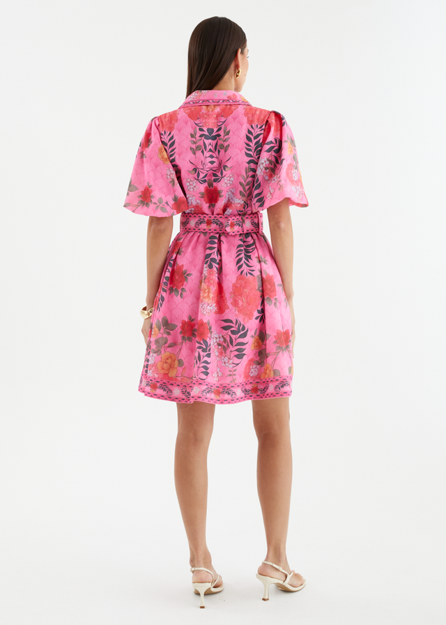 Rosaria Dress - Magenta Garden