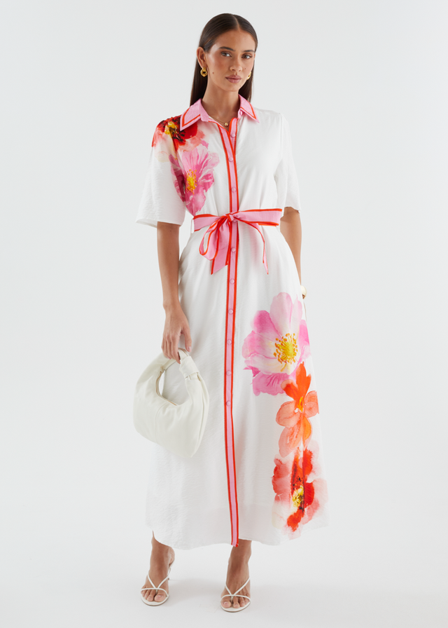 Marlena Maxi Dress - Pink Bloom