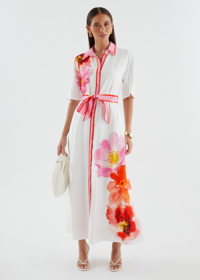 Marlena Maxi Dress - Pink Bloom
