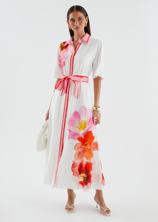 Marlena Maxi Dress - Pink Bloom