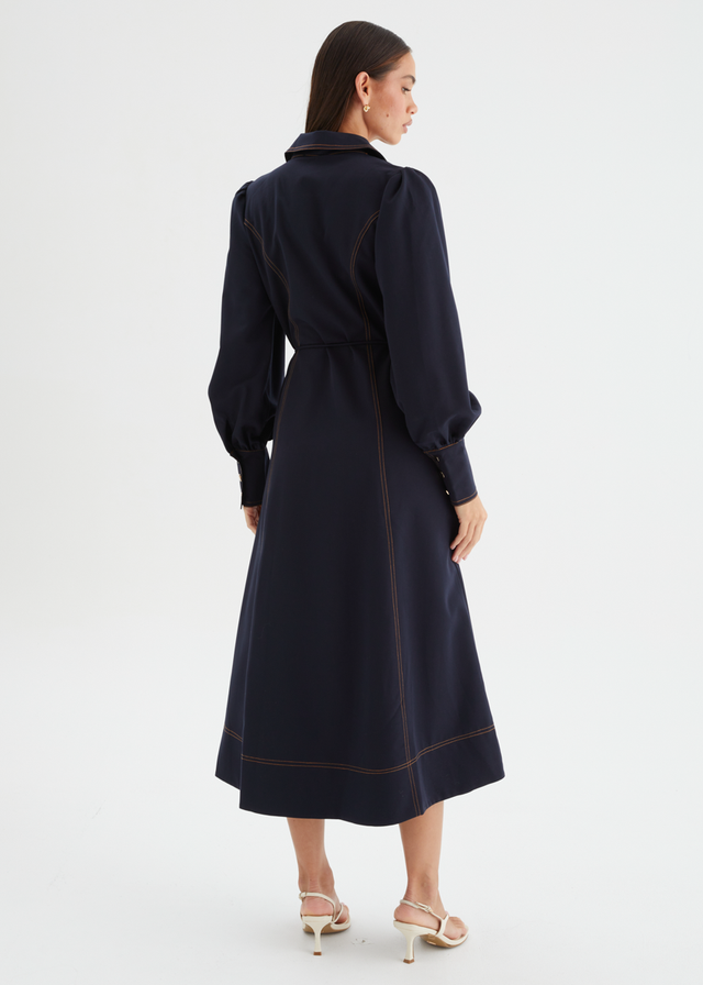 Katreen Midi Dress - Midnight