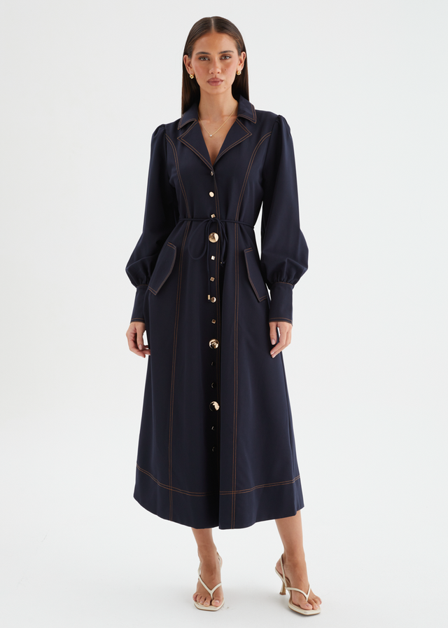 Katreen Midi Dress - Midnight