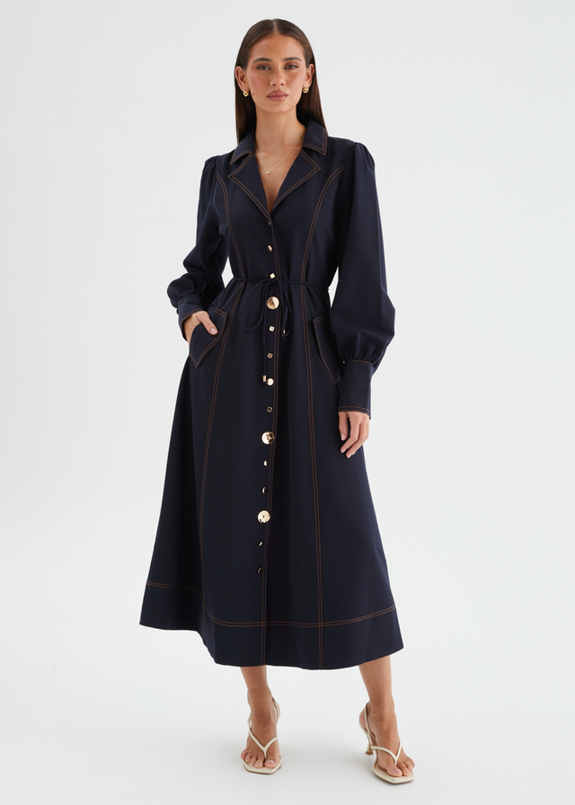 Katreen Midi Dress - Midnight