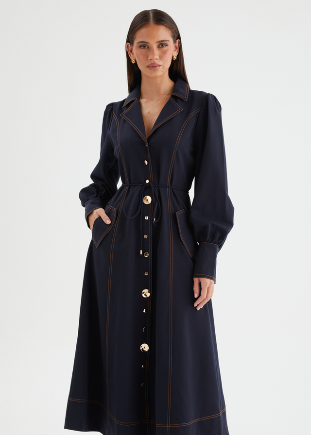 Katreen Midi Dress - Midnight