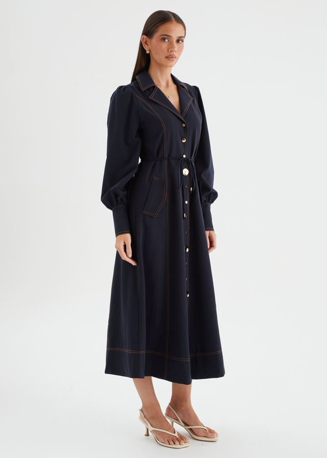 Katreen Midi Dress - Midnight