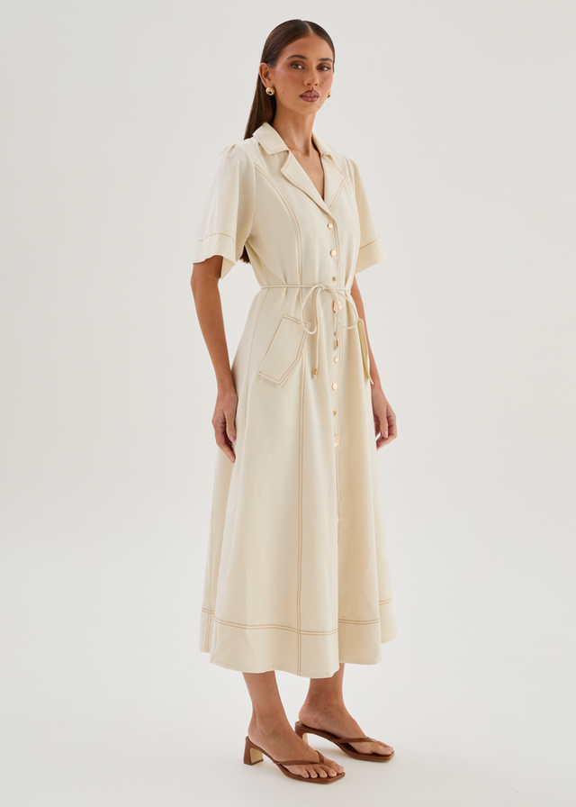 Teresia Maxi Dress - Ecru