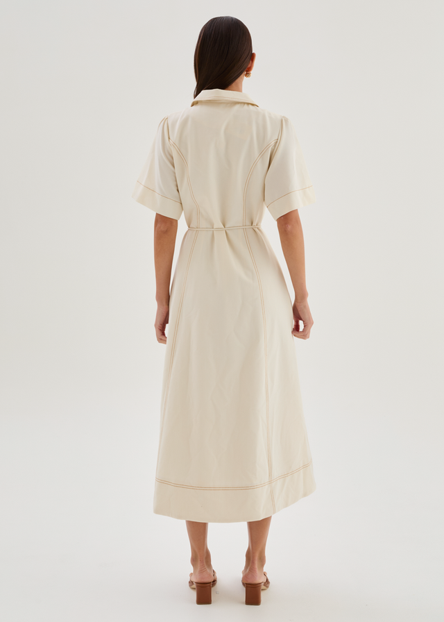 Teresia Maxi Dress - Ecru