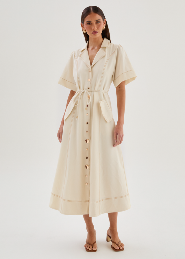 Teresia Maxi Dress - Ecru