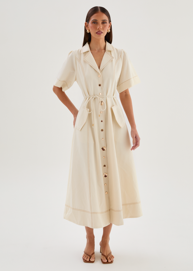 Teresia Maxi Dress - Ecru