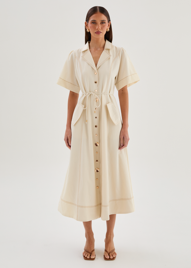 Teresia Maxi Dress - Ecru