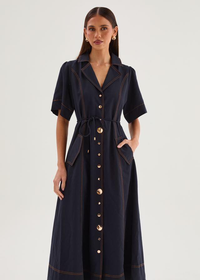 Teresia Maxi Dress - Navy