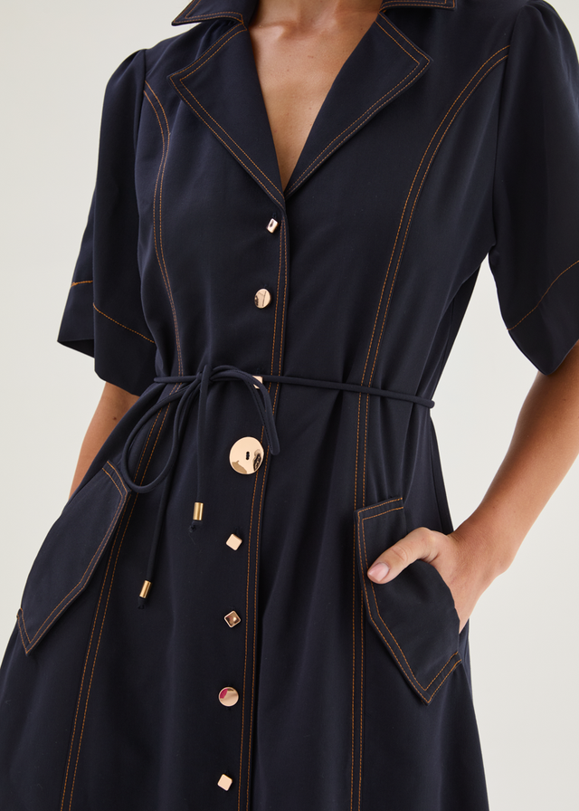 Teresia Maxi Dress - Navy