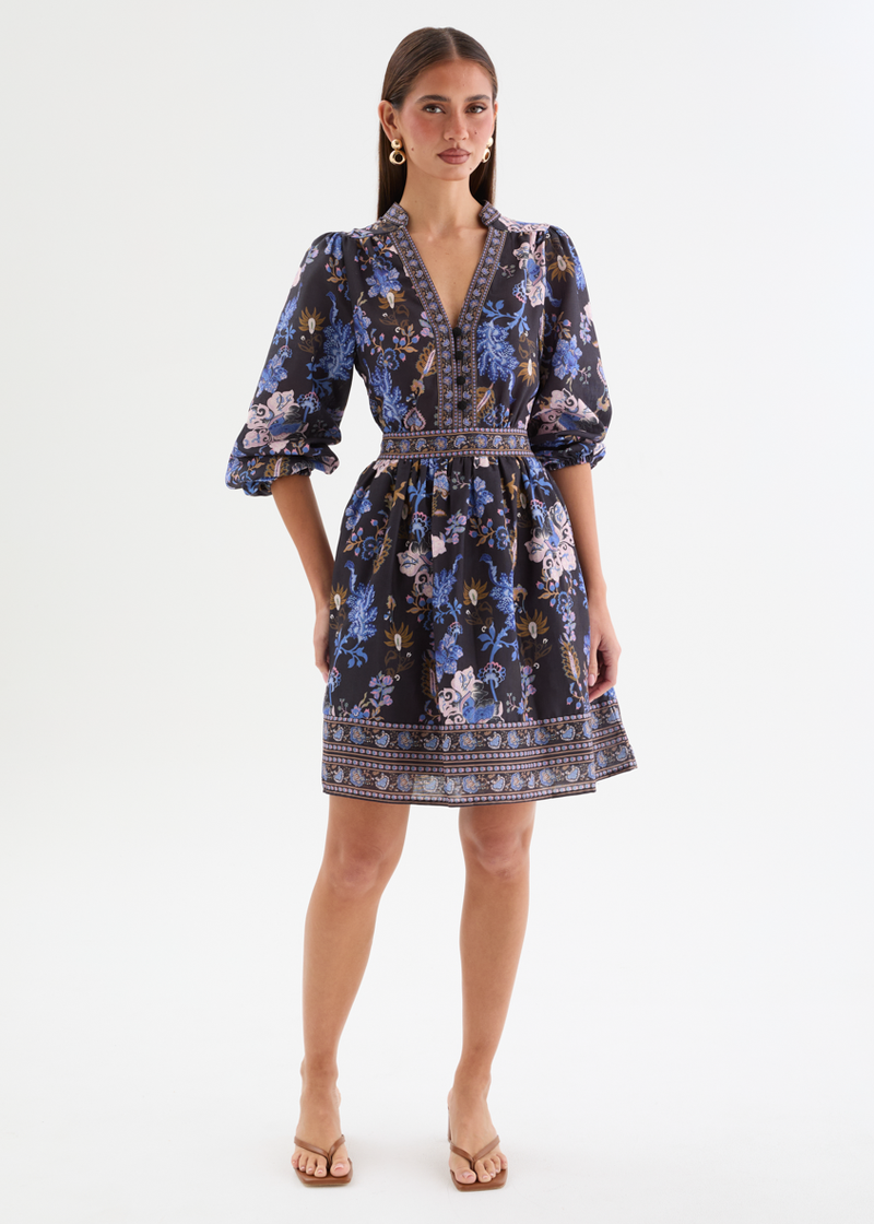 Blue Floral Dresses Gingham & Heels Blue Floral Dresses Gingham & Heels