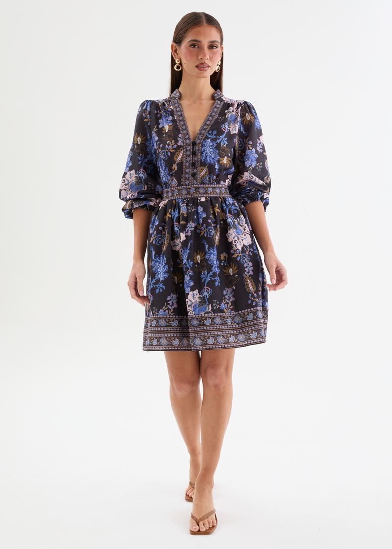 Blue Floral Dresses Gingham & Heels Blue Floral Dresses Gingham & Heels