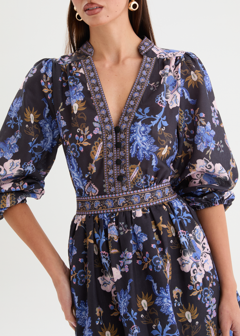Blue Floral Dresses  Gingham & Heels