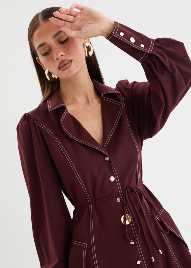 Brown Dresses Gingham & Heels Brown Dresses Gingham & Heels
