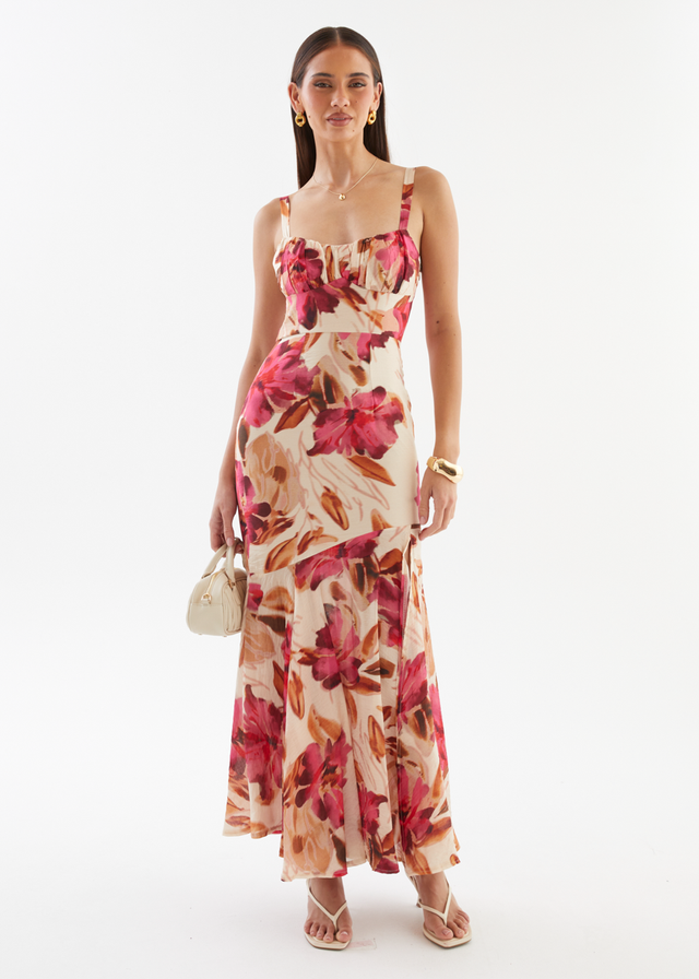 Andreina Maxi Dress - Fuchsia Floral