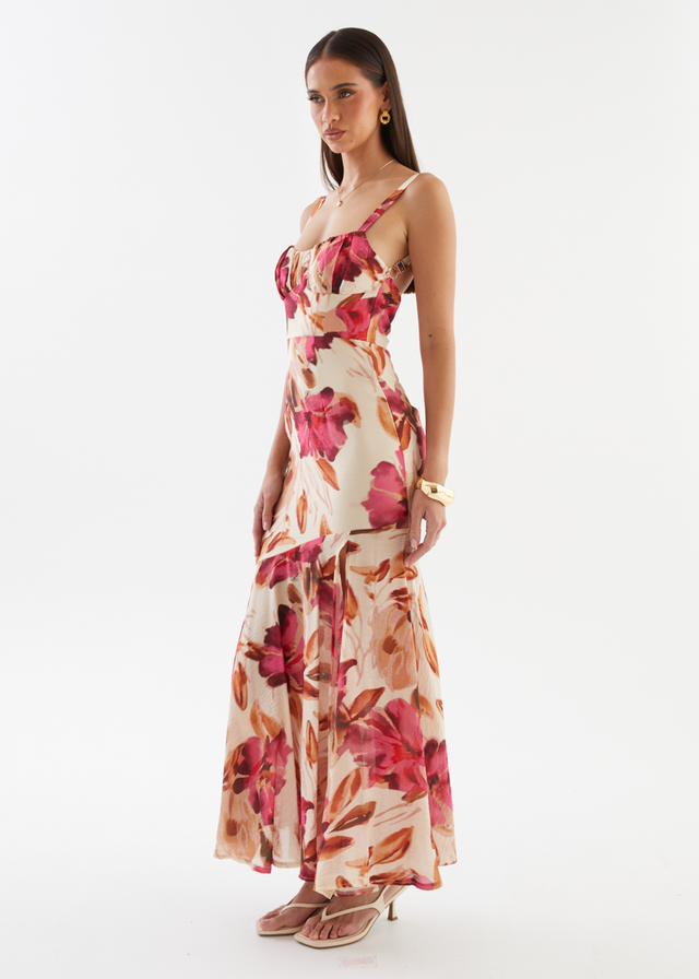 Andreina Maxi Dress - Fuchsia Floral