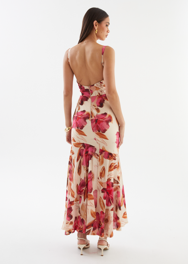 Andreina Maxi Dress - Fuchsia Floral