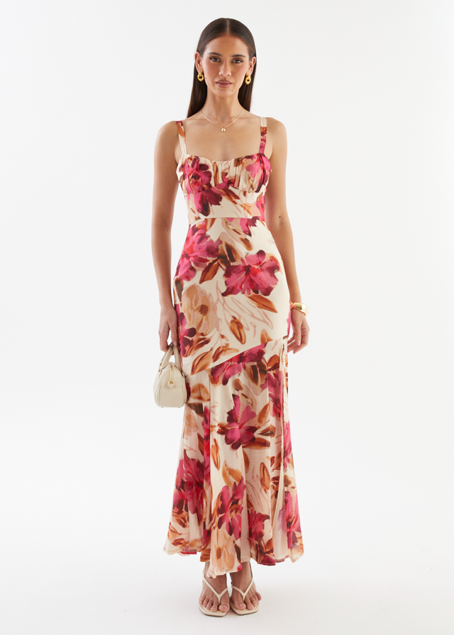 Andreina Maxi Dress - Fuchsia Floral