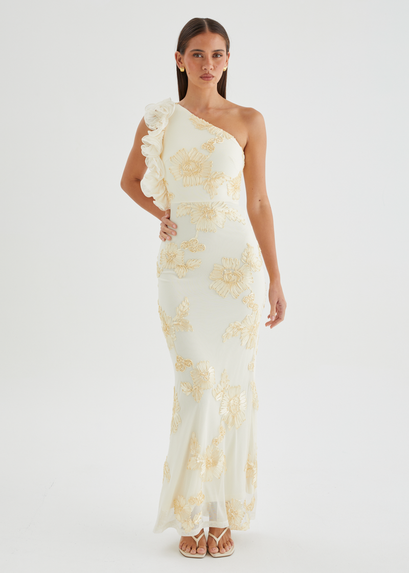 neutral color maxi dress Malletti Long Sleeve Maxi Dress Beige