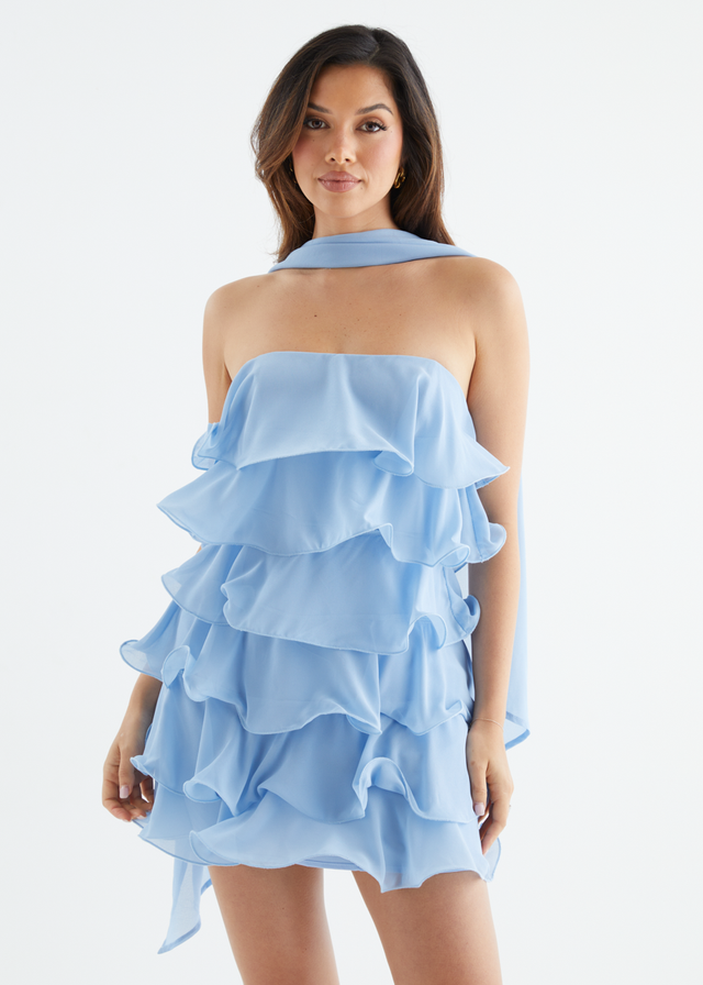 Caroline Strapless Dress - Blue