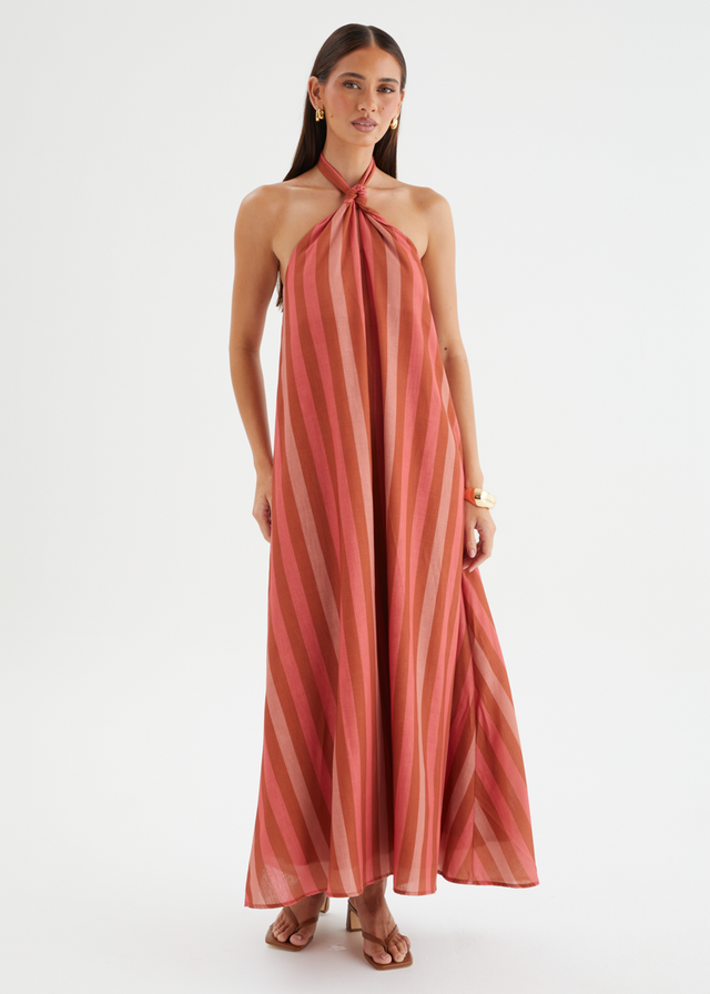 Suellen Halter Maxi Dress - Sienna Stripe