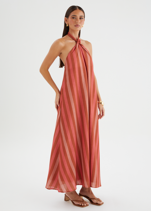 Suellen Halter Maxi Dress - Sienna Stripe