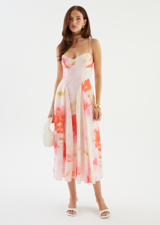 Selina Maxi Dress - Blush Garden