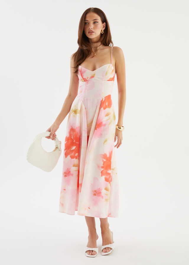 Selina Maxi Dress - Blush Garden