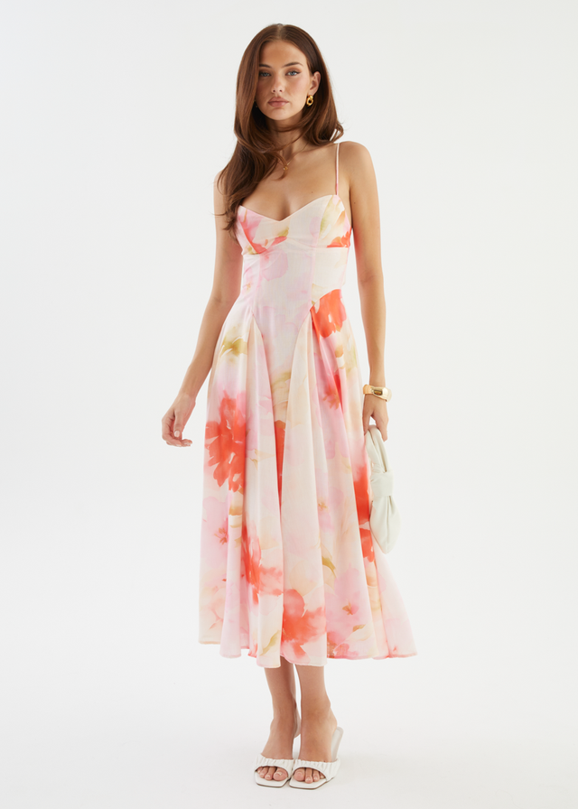 Selina Maxi Dress - Blush Garden