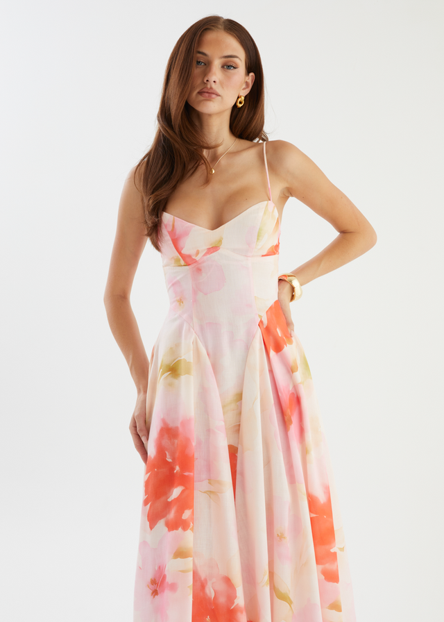 Selina Maxi Dress - Blush Garden