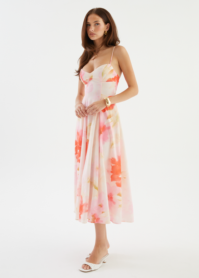 Selina Maxi Dress - Blush Garden