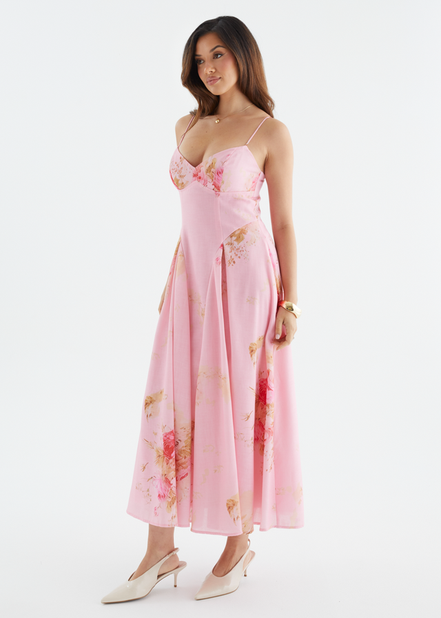 Selina Maxi Dress - Pink Bouquet